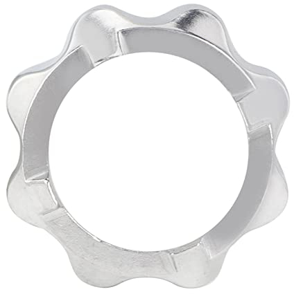 Cyrank Écrou de hachoir à viande en acier inoxydable - Écrou universel pour hachoir à viande - En acier inoxydable - Accessoire de cuisine - Diamètre du filetage : 6 cm