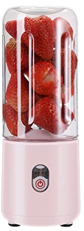 XTYPE Mélangeur Personnel, mélangeur portatif, mélangeur de Taille personnelle pour Smoothie, jus de Fruits, Milk-Shakes Tasse de mélangeur de Voyage (Color : Roze)