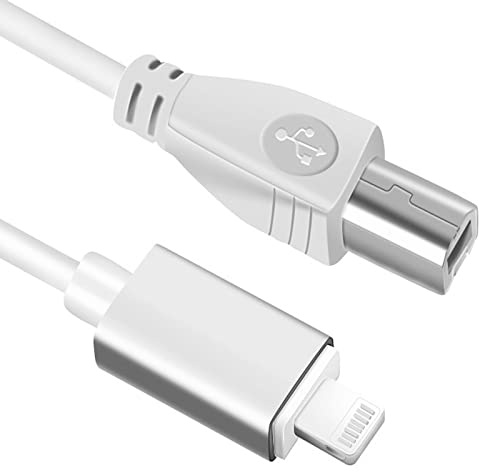 SZBJSMF USB B auf Midi Kabel, 1m/3.3ft OTG Kabel für Iphone, IOS, Kompatibel mit Piano, Keyboard, Audio Interface, Elektronische Musikinstrument