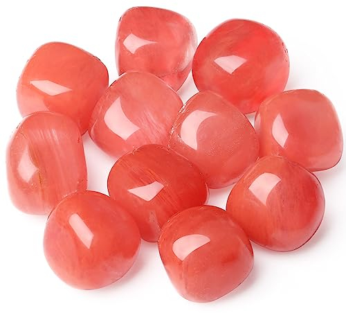 XIANNVXI Wassermelone Turmalin Kristalle Edelsteine Groß Trommelsteine Kristall Steine Natürliche Stein (100G)