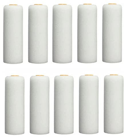 Farbroller 10 Pack Roller Paint Brush 4 Zoll Foam Paint Roller Art Set Roller Frame für Malerei Dekoration Home Repair Paint Tools bequem