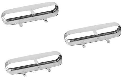 Supvox 3stücke Tl Gitarre Zubehör Nickelbeschichtete Hollow Pickup Cover Für Tl Gitarren Humbucker Robuste Metallabdeckung Für Langlebigen Einsatz Klassisches Design Für