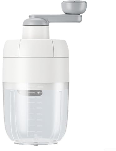 ARMYJY Manual Ice Crusher Slush Machine,Home Ice Shaver Cocktails Machines For Home Outdoor Use(white)