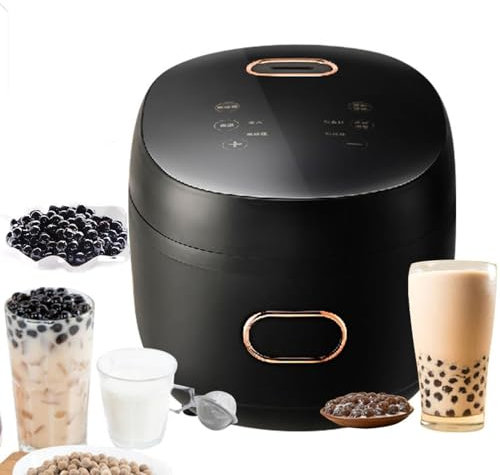 YhsPkh Bo-Ba Pearl Maker (Circulation Heating) - 9 Hours of Heat Preservation, 1kg Fully Automatic Bo-Ba Maker Machine, For Tapioca Pearls Milk Tea Stores