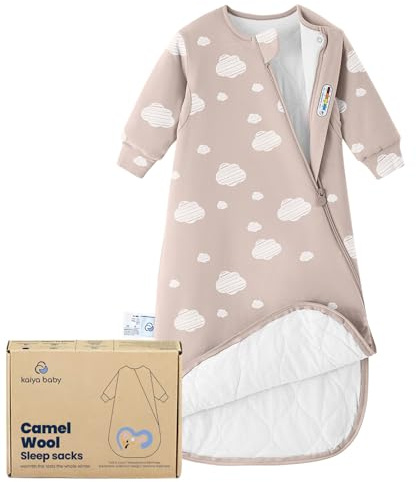 kaiya baby Unisex Sleeping Bag for Babies and Toddlers 2.5 Tog Sleep Sack 0-6 Months, Long Sleeve Sleep Sack, Wearable Blanket Baby, One Piece with Sleeves, Gifts for Baby