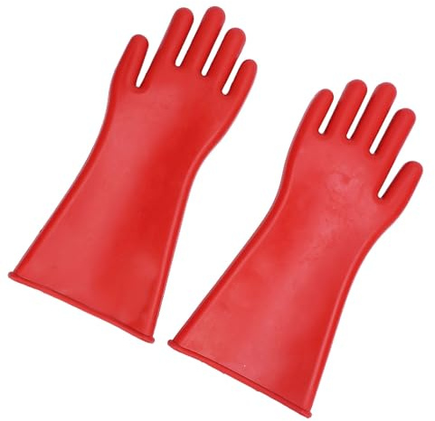 Focket 12KV Electrical Insulated Gloves, High Voltage Rubber Gloves for Electricians with Thickness Protection for Wet Environments