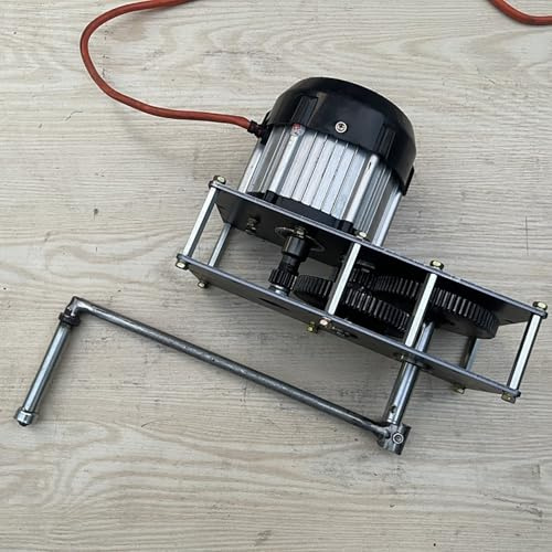 qudkdhs Generador de CA sin escobillas de 2000 W y 220 V con manivela, Caja de Cambios con Aumento de Velocidad e imán de neodimio, Fuente de alimentación portátil de 50 Hz.
