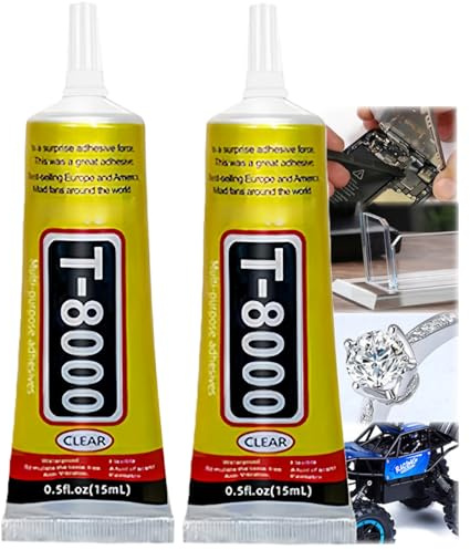 T8000 Multifunctional Phone Glue, Clear Contact Adhesive for Screen Repair, Electronics, Jewelry | Super Strong Bond, Transparent & Durable Formula