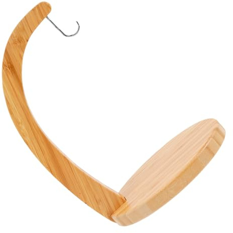 Baluue Supporto per Banane in Bambù Naturale Porta Frutta da Banco Multifunzionale Gancio per Banane Espositore da Cucina Leggero e Resistente per Interni ed Esterni