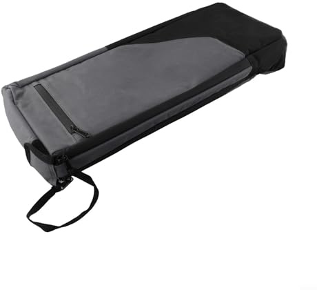 Axorafow Bevande termiche per borsa termica - Contiene 6 lattine o 2 bottiglie di vino, panno Oxford con fodera in alluminio, portatile con mano e spalla - Rosso/Nero/Grigio (grigio nero)