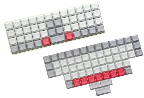 YMDK DSA Blank PBT Keycaps Suitable for Ortholinear Layout MX Keyboard XD75 ID75 Planck Preonic Niu40 (Only Keycap)