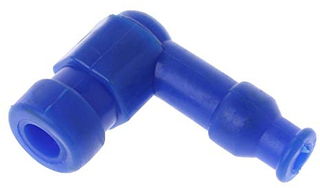 qiuxiaoaa Hochleistungs-Zündkerzenstecker Für 50Cc 110Cc 125Cc 140Cc 150Cc 160Cc Dirt Pit Bike ATV Quad Buggy Roller Motorrad Motorrad Motorrad Zündkerzenkappe Blau