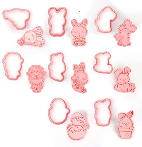 AusstechföRmchen Ostern 8 StüCk PläTzchen Ausstecher 3d Hase PläTzchenform Keksform Keksausstecher Set OsterpläTzchen