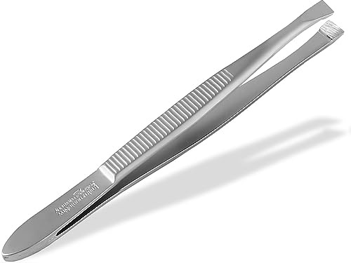 Solinger Zupfpinzette Pinzette aus Rostfreiem Edelstahl Made in Germany | Gerade Haarzupfpinzette Augenbrauenpinzette zur Gesichtspflege Beauty Pinzette zur Haarentfernung für Damen und Herren