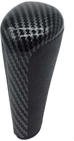 Pomo de palanca de cambios automático compatible con Peugeot 206 207 208 301 307 308 407 408 607 3008 5008 RCZ reemplazo de coche (color: carbono)