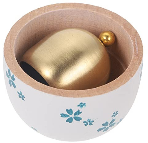 OSALADI Japanese Wind Chime Doorbell Magnetic Wind Chime House Decorations for Home Furniture Bell Home Wind Antique Bell Wooden Shop Bell Door Entry Chime Bells Pendant Brass Delicate
