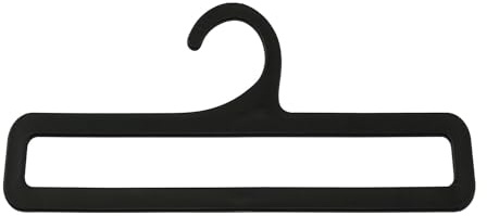 yyangz 10PCS Plastic Scarf Hanger 17cm for Scarves Belts Towels Tie Rings Multifunctional Clothes Hangers Wardrobe Storage Racks Suitable for Storing Scarves Belts Ties Shawls Black