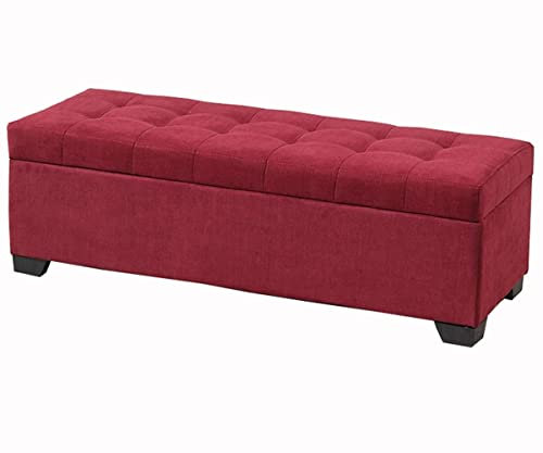 CVNIMV Fußhocker mit Stauraum, quadratischer Sitzhocker mit Fußstütze, gepolsterter weicher Fußstützenhocker, Füße aus Massivholz, Fußhocker für Sofa, Couchtisch (dunkelgrau)