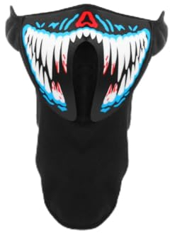 Milisten 1stück Maske Für Halloween Mit Sprachsteuerung Glühende Party-maske Für Erwachsene Jugendliche Wiederverwendbar Und Für Feiern Karneval Und Events