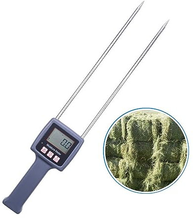 Misuratore di umidità, Misuratore Umidità Muri, Portatile TK100H Fieno Misuratore di Umidità for Cereali Paglia Crusca Foraggio Erba Leymus Chinensis Imperatore Erba di Bambù Test Fibra , per Parete,