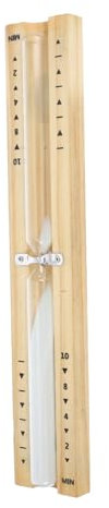 Cabilock Sauna Sanduhr Holz 15-Minuten Timer Glas Saunaruhr Hitzebeständig Saunazeituhr Haushaltstimer