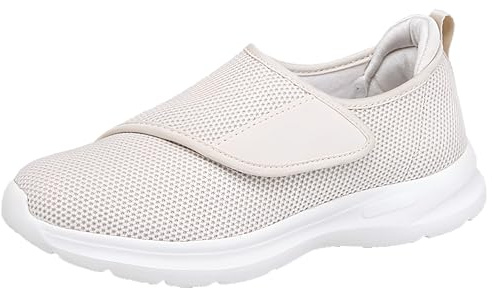 Kinengxi Chaussons Diabétiques Homme Femmes Larges Respirant | orthopediques,scratch réglable,légers,Antidérapant,chaussures de marche,Confortables,pour personnes âgées