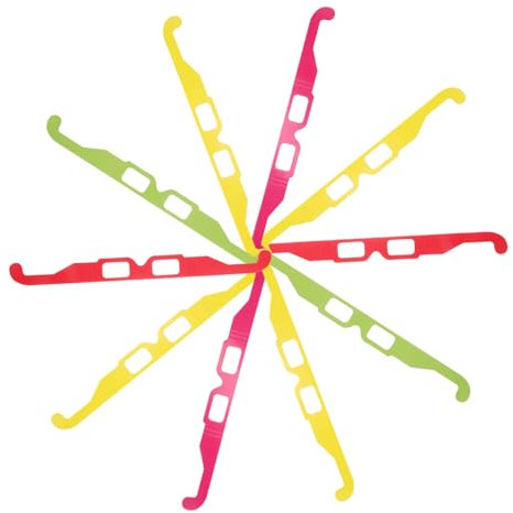 GARVALON 20pezzi Occhiali Diffrazione Per Feste Di Occhiali Colorati Per Eventi Concerti e Natalizie Esperienza Visiva Con Colori Arcobaleno e Design Leggero Per Condivisione e Divertimento