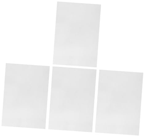 NUOBESTY 4stücke Blanko-schrumpffolie Schrumpffolienpapier Mattierte Schrumpffolien Bastelbedarf Schrumpfstück Kreativbedarf Fürs Basteln DIY-schrumpffolien Wärmeschrumpfbare Folie