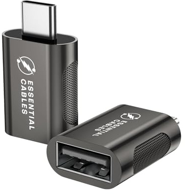 USB C to USB Adapter(2 Pack), 10Gbps USB-C 3.2 to USB 3.0 Female Adaptor, OTG Converter Compatible with iPhone 15/16, MacBook Pro/Air, iPad Pro/Mini and More Type C or Thunderbolt 4/3 Devices