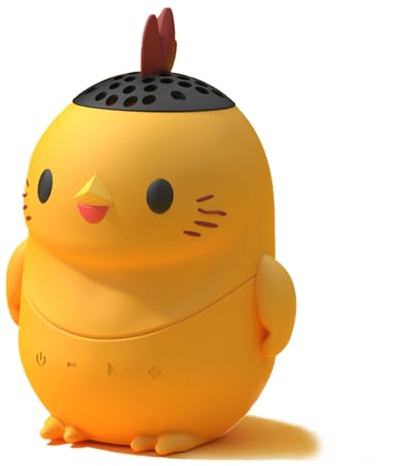 fesoklaf Tragbarer Mini-Bluetooth-Lautsprecher, niedliches Cartoon-Tier-Design, Kinder, kabellos, Bluetooth, Outdoor-Lautsprecher, IP65, wasserdicht, TWS-Kopplung, Freisprechfunktion