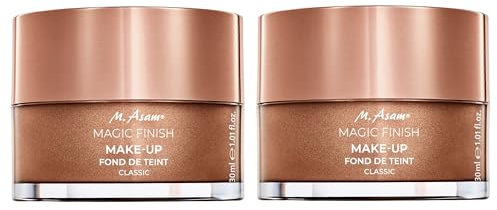 Make-up Mousse Classic Duo (2x30ml) – 4-in-1 Foundation, Base, Powder & Concealer – Deckt ab, Ebnet den Teint, Verleiht Strahlkraft & Optimiert – Für helle bis mittlere Hauttypen, Vegan, M. Asam