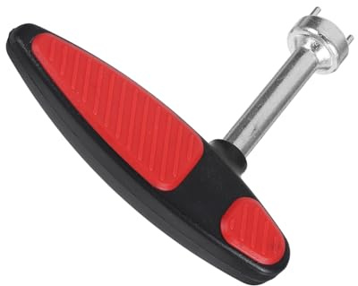 Chiave per Tacchetti Scarpe da Golf in Acciaio Inox e Plastica Rosso