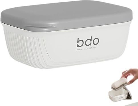 Boîte à Savon Portable de Voyage avec Couvercle Porte-Savon Étanche et Scellé,Boîtes à pour la Maison, la Salle de Bain, la randonnée, Les Voyages