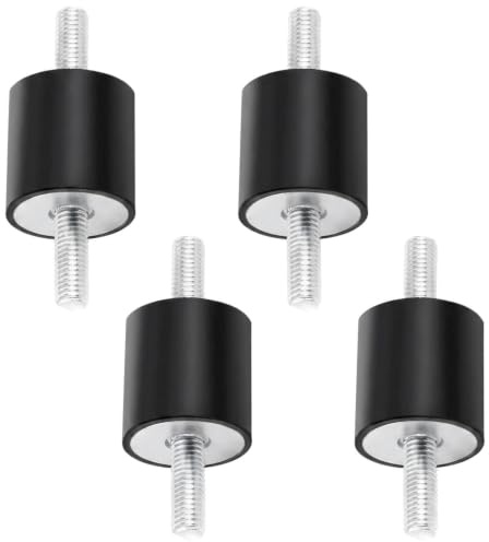 Wjelet 4 Stück Gummipuffer m8, M8 Gummibuchsen, Gummilager mit Schrauben, Gummi Anti Vibration Silentblock für Luftkompressoren Dieselmotoren Benzinmotoren Wasserpumpen(30 x 30, M8 x 23)