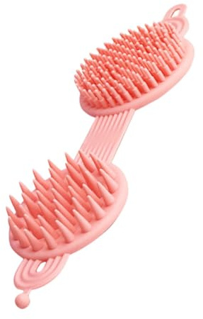 Shampoo Kopfhautmassagegerät aus Silikon in Rosa, Sanfte Kopfhautpflege | Kopfhautmassagegeräte, Haarschrubber, Duschhaarbürste für Haare, Angenehm in Anwendung