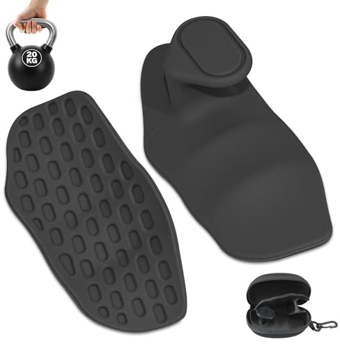 ZSSZD Gant Musculation Antidérapantes pour Homme et Femme, Coussinets de Préhension, Gym Hand Grips, Poignées de Traction Portables pour Haltérophilie Tractions Entraînement Soulevé Terre Haltères
