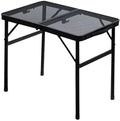 Generisch Table de Camping Pliable, Table Pliante d'extérieur - Accessoires de Camping - Hauteur réglable - Table de Barbecue Portable en d'aluminium - pour la pêche, Le Pique-Nique, Les