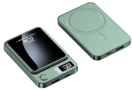 Batterie Externe magnétique Charge Rapide 10000mAh 22.5W (Vert)