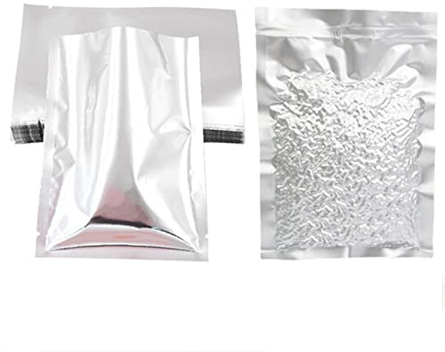 Vakuumpåsar for matförslutning, 100 st Mylar-påsar for ris, spannmål, bönor och långtidsförvaring av mat vid nödsituationer, i blandade storlekar, platta värmeförseglingspåsar vakuumpåsar(13 * 19cm)