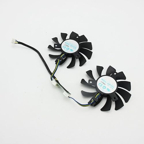 LMNCBVYA GTX970 - Ventilador de refrigeración de tarjeta gráfica de 4 GB, 75 mm de diámetro, paso de agujero de 40 mm, CC 12 V
