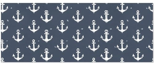 Nautisches Anker-Geschenkpapier, 2 Stück, Meer, Ozean, wasserdicht, reißfest, PP, Bastelpapier für Weihnachten, Thanksgiving, Geburtstage, Feiertage, Geschenke, Dekorationen
