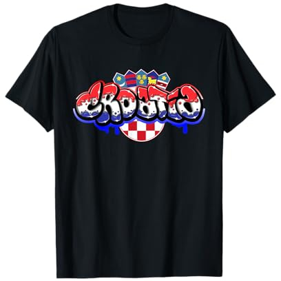 Croatian Urban Streetwear Y2K Street Art Graffiti Kroatien T-Shirt
