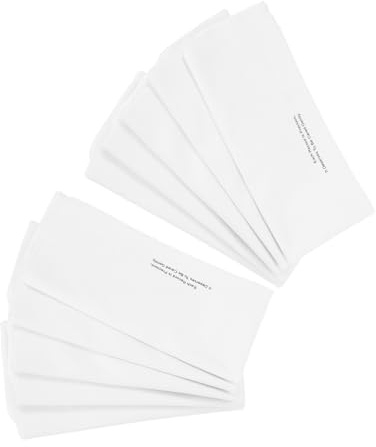 HAPINARY Paño de Limpieza de Microfibra Blanco para Discos de Vinilo y CD, Diseño Portátil Antiarañazos, Paquete de 10 Piezas para Superficies Delicadas