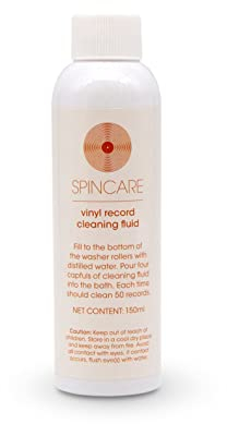 SPINCARE 150ml Record Cleaner Solution Fluid for Record Cleaning Machines | Compatible With All RCMs | Cleans 250 Vinyl LPs