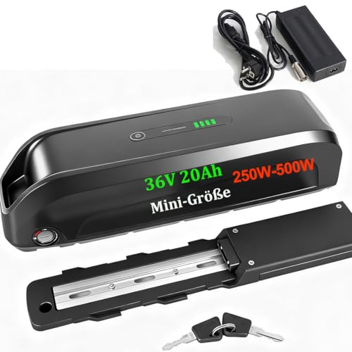 Unit Pack Power(A Grade-Zelle) 36V 48V 52V Ebike Akku 13-20Ah - Ebike Batterie passt für 1000W / 750W / 500W für Elektrofahrrad - Hailong Lithium-Ionen-Akku