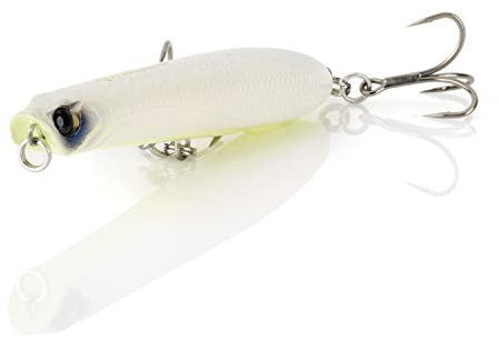 Savage Gear Panic Pencil Popper Angelköder, 3,5 g, weißer Glanz, realistische Konturen, Farben und Bewegung, abgestufte Rumpfkonstruktion, durchdrungenes Design, dreifache Spaltringe und 4 x Haken,