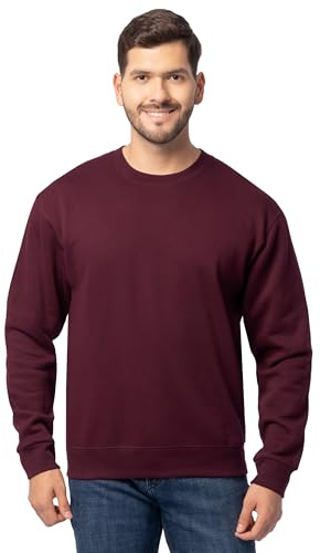 Fruit of the Loom Men's Eversoft Fleece Sweatshirts & Hoodies, Sweatshirt-Maroon, Medium
