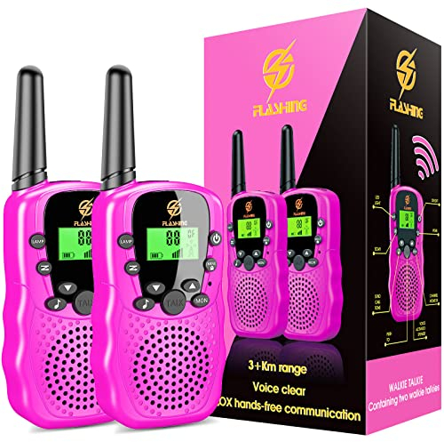 EUCOCO Geschenk Mädchen 3 4 5 6 7 8 9 10 11 12 Jahre, Walki Talki Kinder ab 3-12 Jahre Kinder Spielzeug ab 3-12 Jahre Mädchen Spiele ab 3-12 Jahren Geburtstagsgeschenk für Mädchen Wwalkie Talkie