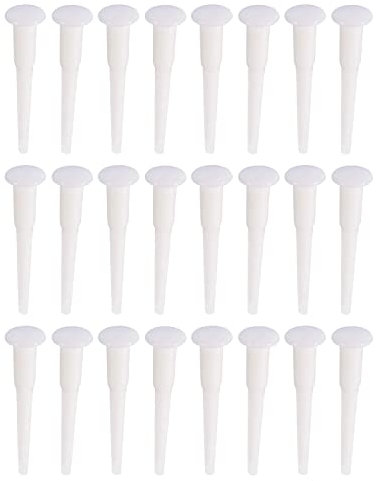 Newsfana Yoga Ball Plug, Exercise Ball Plug, Exercise Ball Plug Replacement Kit, Air Stopper Plug Pin for Fitness Exercise Sport Yoga Ball Inflatable Bed Pool Valve Pin Adapter Kit (24pack)
