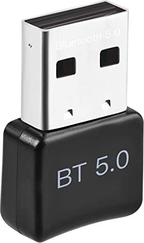 Vues Bluetooth 5.0 Adapter für PC, Bluetooth Dongle, USB Bluetooth Adapter, Bluetooth Stick, Bluetooth-Adapter, Bluetooth USB, Unterstützt Windows 11/10 / 8/7